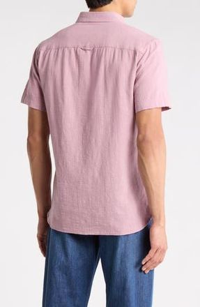 AllSaints Barre Short Sleeve Shirt in Ashed Purple at Nordstrom Rack, Size Xx-Large