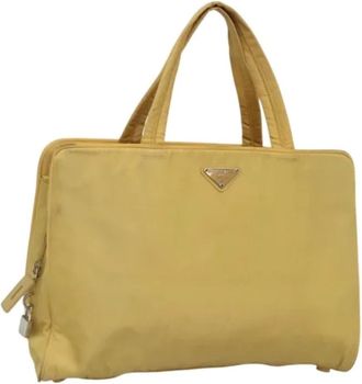 Prada Pre-owned Handbags, female, Yellow, Size: ONE SIZE Pre-owned Vintage Handbag