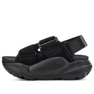 UGG (WMNS) UGG LA Street Sandal Suede Black 1137413-BLK