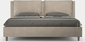 Les Tendances Cama Matrimonial Contenedor Moderno Antea 200x200 - Gris Pardo