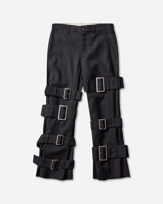 Comme Des Gar&ccedil;ons Men s Buckle Trousers Black