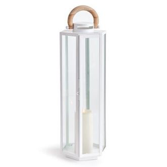 Napa Home & Garden Dockside Outdoor Lantern in White at Nordstrom, Size Large