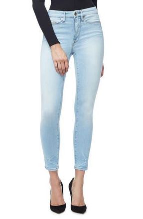 Good American Good Legs High Waist Crop Skinny Jeans in Blue124 at Nordstrom Rack, Size 00
