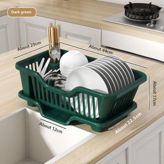 OEM Escurridor De Platos Para Almacenamiento, Fregadero, Filtro De Agua (verde Oscuro, Tama&ntilde;o Peque&ntilde;o)