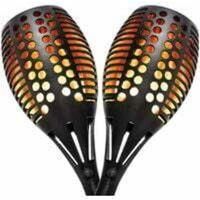 OEM Linternas Solares Para Exteriores, Decoraci&oacute;n De Jard&iacute;n, L&aacute;mpara Solar Impermeable De 96 Led Con Efecto De Llama, Protecci&oacute;n Ip65 Contra El Agua (2 Un
