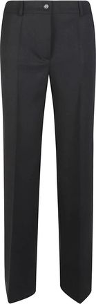 P.A.R.O.S.H. Liliuxy Wide Leg Pant - Dames - Straight fit broeken - Zwart - XS - Wol - Broeken
