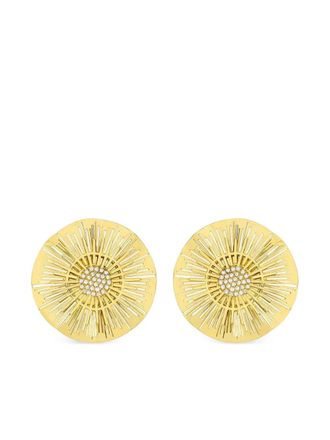 Carol Kauffmann 18K yellow gold Explosion diamond earrings - women - Diamond/18kt Yellow Gold - One Size