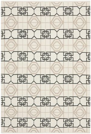Safavieh Alfombra pl&aacute;stico reciclado nero/neutrale 122 x 183 cm