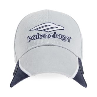 Balenciaga 3b Football Cap - Heren - Petten - Grijs - M - Katoen - Accessoires