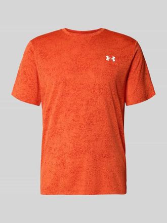Under Armour T-Shirt mit Label-Print in Orange, Gr&ouml;&szlig;e XXL