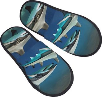 Generic Hammerhead Sharks Women Men Slippers Warm Shoes Cosy Sliders For Winter Outdoor Bedroom L