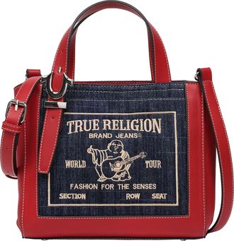 True Religion Arvin Buddha Motif Crossbody Tote