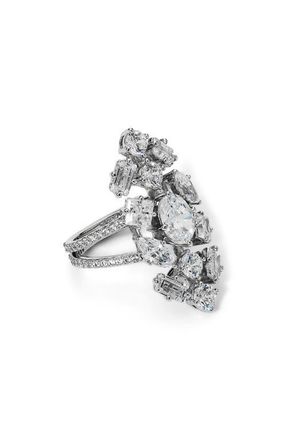 Nadri Riviera Shield Ring in Rhodium at Nordstrom, Size 6