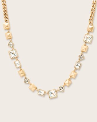 AllSaints Elora Hexagon Chain Necklace