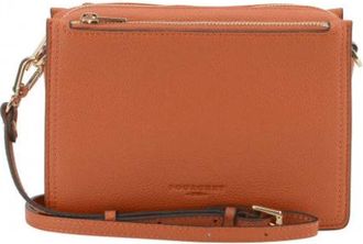 Pourchet Alesia GM - Dames - Schoudertassen - Oranje - ONE Size - Leer - Tassen