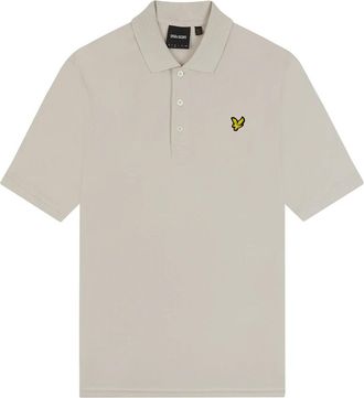 Lyle & Scott Plain Polo Shirt - Heren - Polos - Grijs - XL - Katoen - Tops