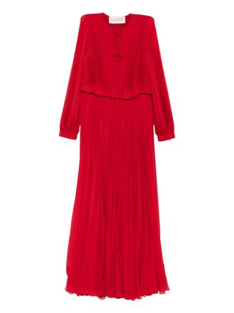 Valentino Garavani Geplooide jurk - Rood