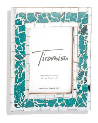 Tiramisu Azure Glaze Mosaic Picture Frame