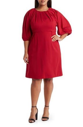 Renee C Balloon Sleeve Dress in Cherry at Nordstrom Rack, Size 1X
