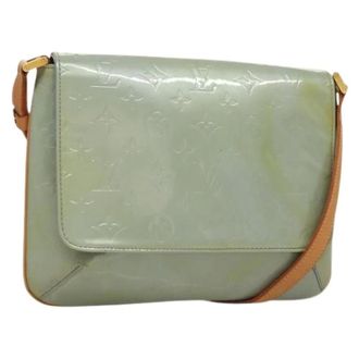 Louis Vuitton Tweedehands leren Louis Vuitton tassen - Dames - Pre-owned - Groen - Maat: ONE Size Leer