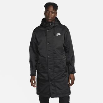 Nike Club stadionparka voor heren - Zwart