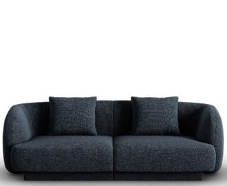 BLOOMINGLOFT 2-Sitzer Design Sofa Tulum mit Chenille-Bezug