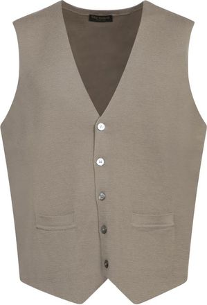Dell'Oglio Pa 0Mpt Wm 14M 520 Trui - Heren - Gillet - Beige - 2XL - Kostuums