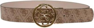 Guess Logo Riem - Dames - Riemen - Bruin - ONE Size - Polyester - Accessoires