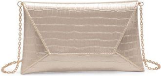 Urban Expression Cora Croco Textured Faux Leather Envelope Bag