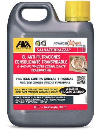 Fila Salvaterrazza - Antifiltraciones Consolidante Transpirable / 1 L / Hidr&oacute;fugo