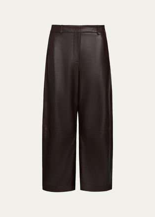 TWP Slouchy Wide-Leg Leather Pants