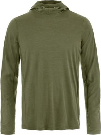 Fj&auml;llr&auml;ven Abisko Wool Hoodie Merinoshirt f&uuml;r Herren | gr&uuml;n