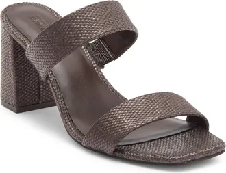 Nordstrom Rack Colette Block Heel Slide Sandal in Brown Chocolate at Nordstrom Rack, Size 9.5
