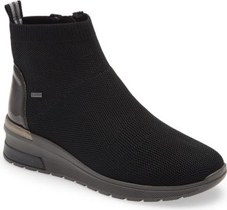 Ara Nadine Waterproof Bootie in Black Fabric at Nordstrom, Size 9.5