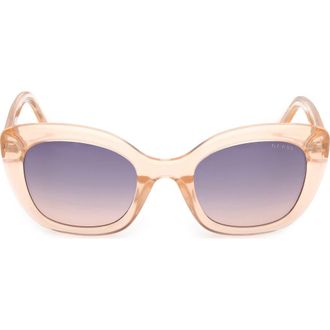 Guess Square Sunglasses in Orange/Other /Gradient at Nordstrom Rack