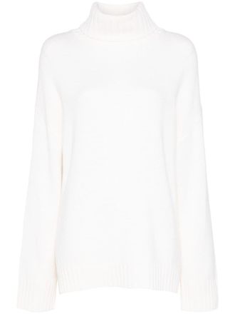 Allude Maglione a collo alto - Bianco