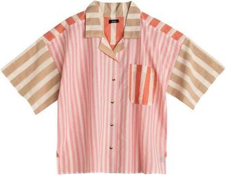Echo Cassis Camp Shirt in Beach Pink at Nordstrom, Size X-Large