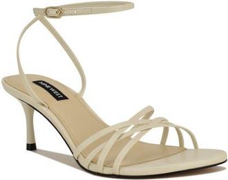 Nine West Gazey Ankle Strap Sandal in Ivory at Nordstrom, Size 7.5