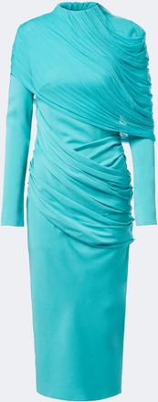 CHRISTOPHER ESBER Veil draped caped midi dress