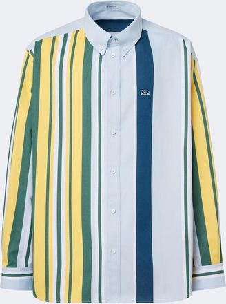 Loewe Camicia Double L in twill di cotone a righe