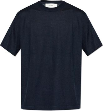 Lisa Yang Johannes Top - Heren - Cashmere truien - Blauw - L - Kasjmier - Truien & Vesten