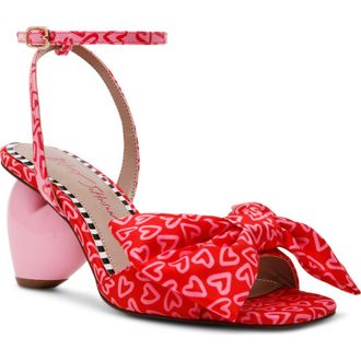 Betsey Johnson Kendal Ankle Strap Sandal in Red Multi at Nordstrom, Size 7