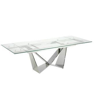 Angel Cerd&aacute; Mesa comedor extensible cristal