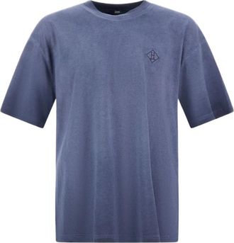 Herno MC Sfumata T-Shirt - Heren - T-shirts - Blauw - XL - Tops