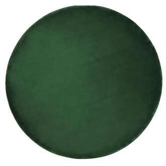 Beliani Beliani - Alfombra De Viscosa Verde Oscuro 140 Cm Pelo Corto Sala De Estar Gesi Ii