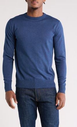 Tom Baine Solid Crewneck Pullover in Denim Blue at Nordstrom Rack, Size X-Large
