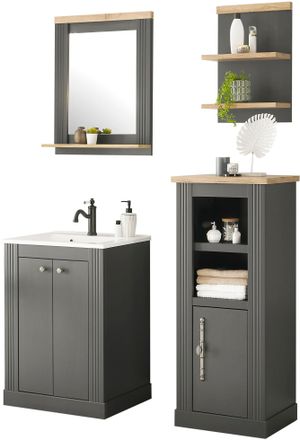 HOME AFFAIRE Badmöbel-Set »WESTMINSTER, Bad im Landhausstil, 4-teiliges Badezimmer« 4 Stk. tlg