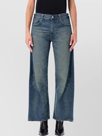 Junya Watanabe layered wide-leg denim trousers