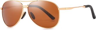 Generic Mens Polarized Driving Sunglasses Outdoor Vacation Sports Commuter Sun Glasses(Brown)