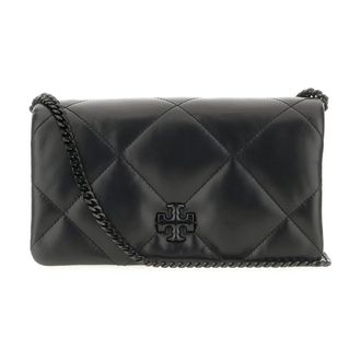 Tory Burch Kira Diamond Quilt Chain Wallet - female - Tory Burch - Cross Body Bags - Black - ONE SIZE - Bags